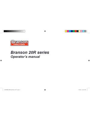 Preview of Branson Tractor 3120R 3520R 4020R 4520R 5220R Operator Maintenance Manual