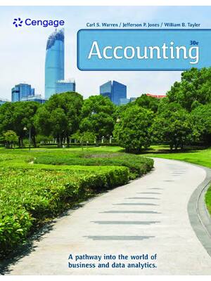 Preview of eBook [PDF] Accounting 30th Edition By Carl Warren, Jefferson Jones