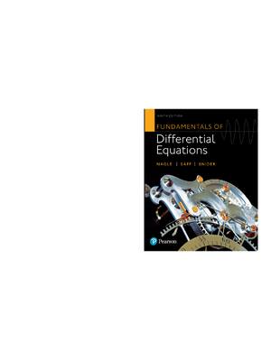 Preview of eBook [PDF] Fundamentals of Differential Equations 9th Edition By R. Kent Nagle, Edward B.