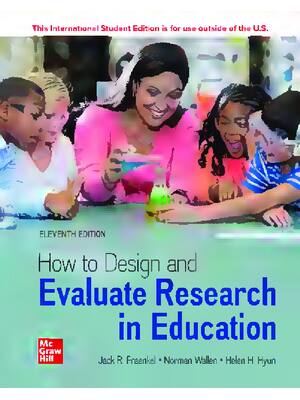 Preview of eBook [PDF] How to Design and Evaluate Research in Education 11th (ISE) By JACK. WALLEN FR