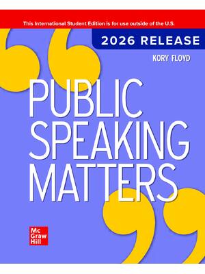 Preview of eBook [PDF] Public Speaking Matters, 2026 Release (ISE) By Kory Floyd