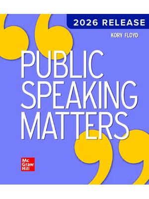 Preview of eBook [PDF] Public Speaking Matters, 2026 Release By Kory Floyd