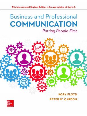 Preview of eBook PDF ISE Business and Professional Communication Putting People First 1st Edition By