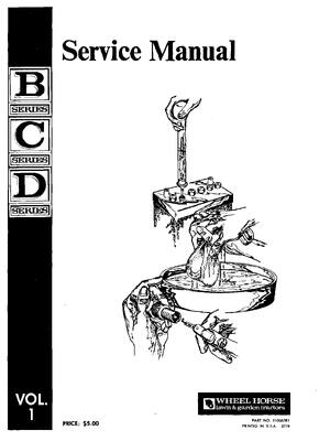 Preview of Wheel Horse Series B C D Volume 1 Lawn Tractor Manual