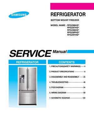 Preview of SAMSUNG RFG297HDRS RFG297HDRSAA Service Manual