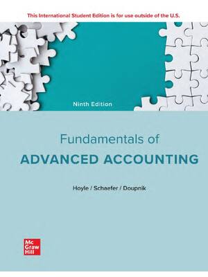 Preview of eBook PDF ISE Fundamentals of Advanced Accounting 9th Edition By Joe Hoyle, Thomas Schaefe