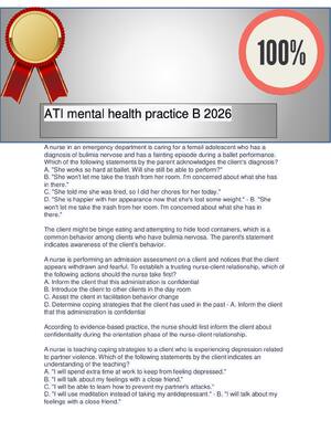 Preview image for ATI mental health practice B 2026