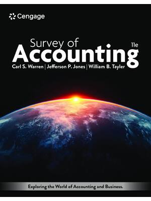 Preview of eBook PDF Survey of Accounting 11th Edition By Carl S. Warren, Jefferson P. Jones