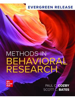Preview of eBook PDF Methods in Behavioral Research 2026 EverGreen Release  By Paul C. Cozby, Scott B