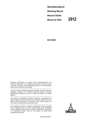 Preview of Deutz 2012 Bf4m2012 C Bf6m2012 C Engine Repair Service Manual