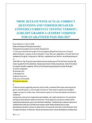 Preview of NBME 28 EXAM