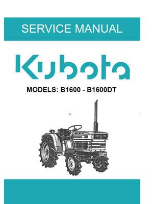 Preview of KUBOTA B1600 B1600DT SERVICE REPAIR WORKSHOP MANUAL
