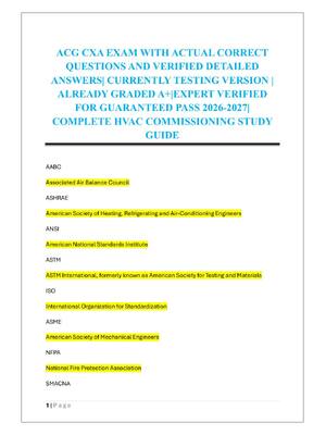 Preview of ACG CXA EXAM