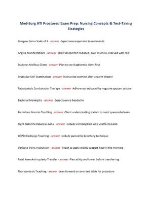 Preview image for Med-Surg ATI Proctored Exam Prep: Nursing Concepts & Test-Taking Strategies