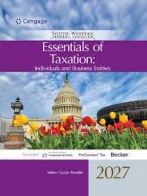 Preview of Test Bank South-Western Federal Taxation 2027 Essentials of Taxation (Individuals and Busi