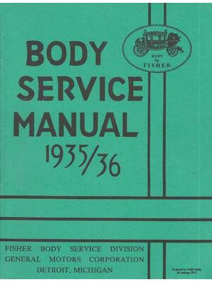 Preview of Chevrolet Body 1935 1936 Chevy Car Fisher Service Repair Manual