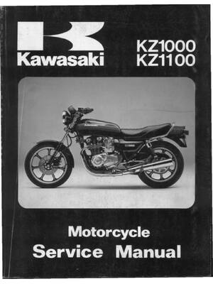 Preview of Kawasaki KZ1000 KZ1100 Motorcycle 1981-2002 Service Manual