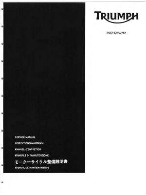Preview of Triumph Tiger Explorer 1200 2012-2015 Service Repair Manual