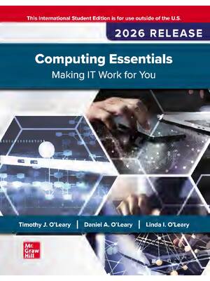 Preview of eBook PDF Computing Essentials Making IT Work for You 2026 Release By Timothy O'Leary, Lin
