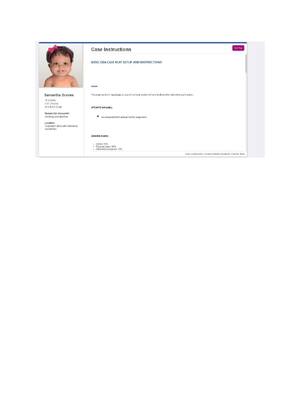 Preview of I-human Case Study: 18-month-old child with Vomiting and Diarrhea