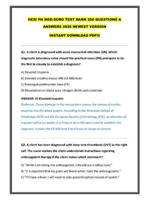 Preview of HESI PN MED-SURG TEST BANK