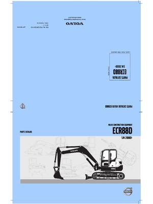 Preview of Volvo ECR88D Excavator Parts Catalog Manual
