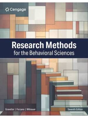 Preview of Test Bank for Research Methods for the Behavioral Sciences 7th Edition By Frederick Gravet