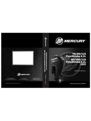 Preview of Mercury 75/90/115 80/100 115 EU 4-Stroke 2.1L Outboard Motor Service Manual