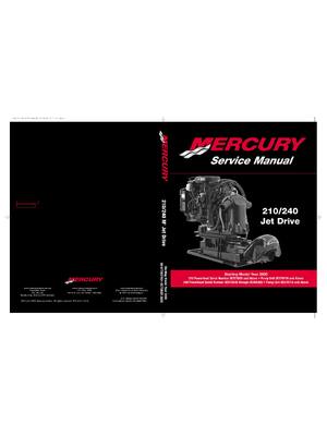 Preview of MERCURY 210 240 M2 Jet Drive Engines Service Manual