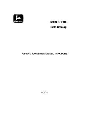 Preview of John Deere 720, 730 Diesel Tractor Parts Manual