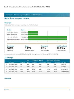 Preview image for NURS 4065 Sentinel U Prioritization of Care® v.2 Adult Medical Care (POCSS) Capella University! ALREADY RATED A+