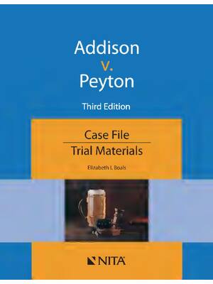 Preview of eBook PDF Addison v. Peyton Case File 3rd Edition By Elizabeth Boals