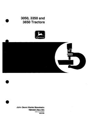 Preview of John Deere 3050 3350 3650 Tractors Repair Technical Manual