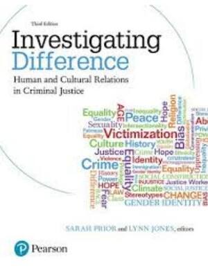 Preview of Test Bank For Investigating Difference Human and Cultural Relations in Criminal Justice 3r