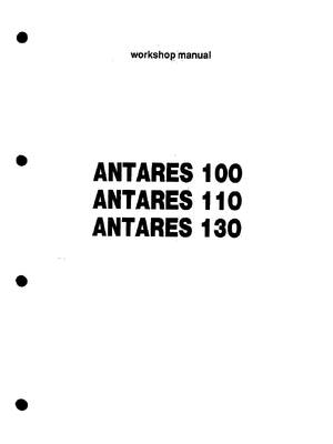 Preview image for SAME ANTARES 100 110 130 WORKSHOP REPAIR SERVICE MANUAL