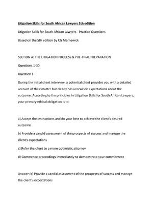 Preview image for Litigation Skills for South African Lawyers 5th edition