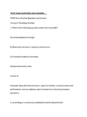 Preview image for TPATC EXAM QUESTIONS AND ANSWERS.....