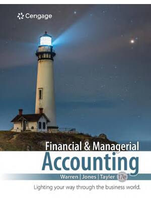 Preview image for eBook PDF Financial and Managerial 17th Edition By Carl Warren, Jefferson Jones, William Tayler