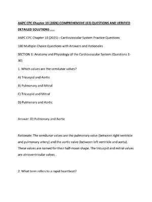 Preview of AAPC CPC Chapter 10 (2026) COMPREHENSIVE (63) QUESTIONS AND VERIFIED DETAILED SOLUTIONS ..