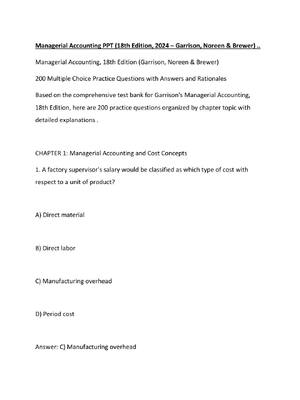 Preview of Managerial Accounting PPT (18th Edition, 2024 – Garrison, Noreen & Brewer) ..