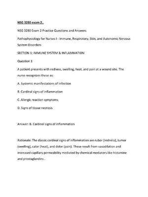 Preview of NSG 3280 exam 2