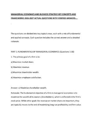 Preview of MANAGERIAL ECONOMICS AND BUSINESS STRATEGY KEY CONCEPTS AND FRAMEWORKS 2026
