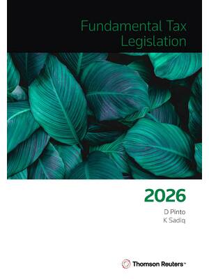 Preview of eBook PDF Fundamental Tax Legislation 2026 1st Edition By Kerrie Sadiq, Dale Pinto
