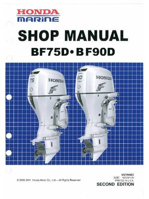Preview of Honda Marine BF75D BF90D Outboard Motor Repair Shop manual