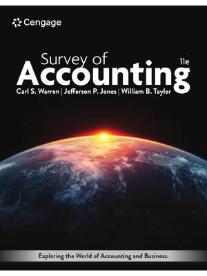 Preview of eBook PDF Survey of Accounting 11th Edition By Carl Warren, Jefferson Jones, William Tayle