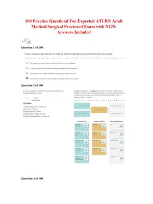 Preview of 2026 ATI RN Adult Medical Surgical (Med-Surg) NGN Latest Exam 2026 with 100 Screenshot Que