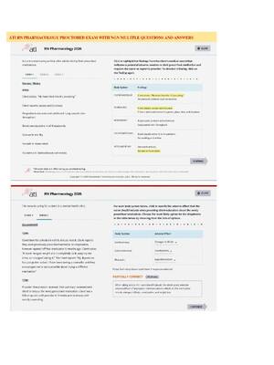 Preview of Newest Digital ATI RN Pharmacology Proctored Exam 2026 Level 3 with NGN 70 Questions to Succeed in Real RN Pharmacology Exam and Answers