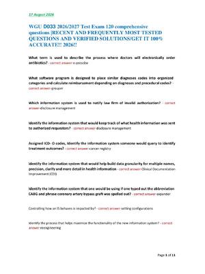 Preview image for WGU D033 2026/2027 Test Exam 120 comprehensive questions |RECENT AND FREQUENTLY MOST TESTED QUESTIONS AND VERIFIED SOLUTIONS/GET IT 100% ACCURATE!! 2026!!