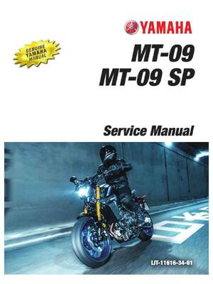 Preview of 2021 Yamaha MT-09 MT-09SP Repair Service Manual