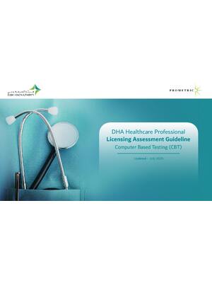 Preview image for DHA Healthcare Professional Licensing Assessment Guideline Computer Based Testing (CBT)